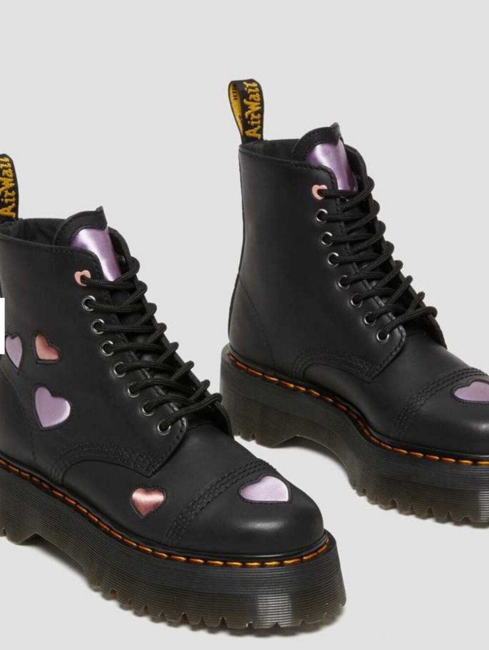 Dr. Martens Sinclair Heart Leather Platform Boots